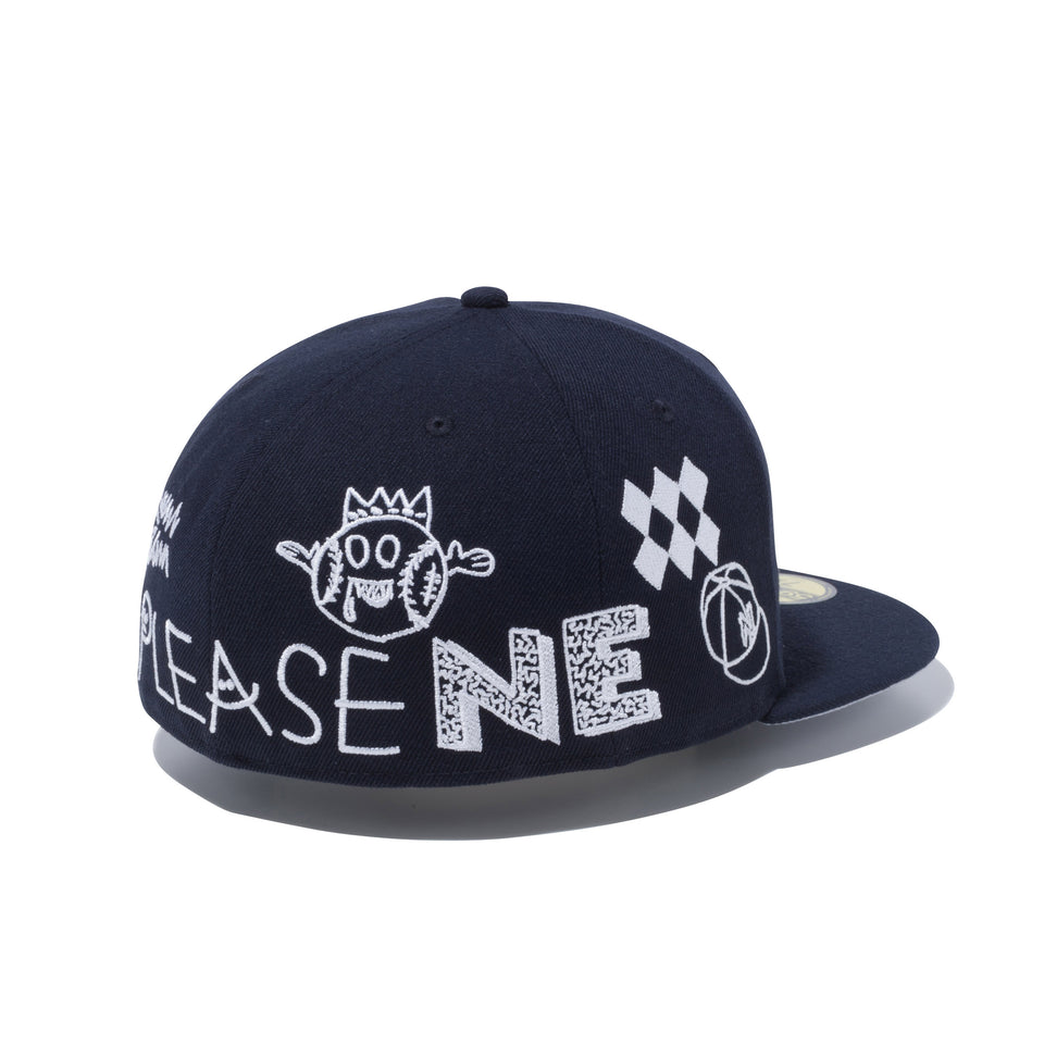 59FIFTY オールオーバー グラフィティ マルチロゴ ネイビー | NEW ERA ニューエラ公式オンラインストア