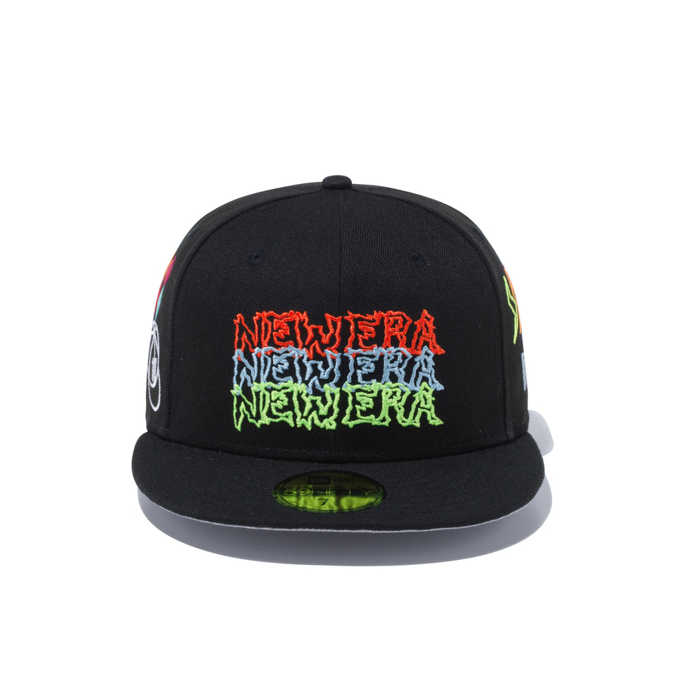 59FIFTY オールオーバー グラフィティ マルチロゴ ブラック | NEW ERA ニューエラ公式オンラインストア