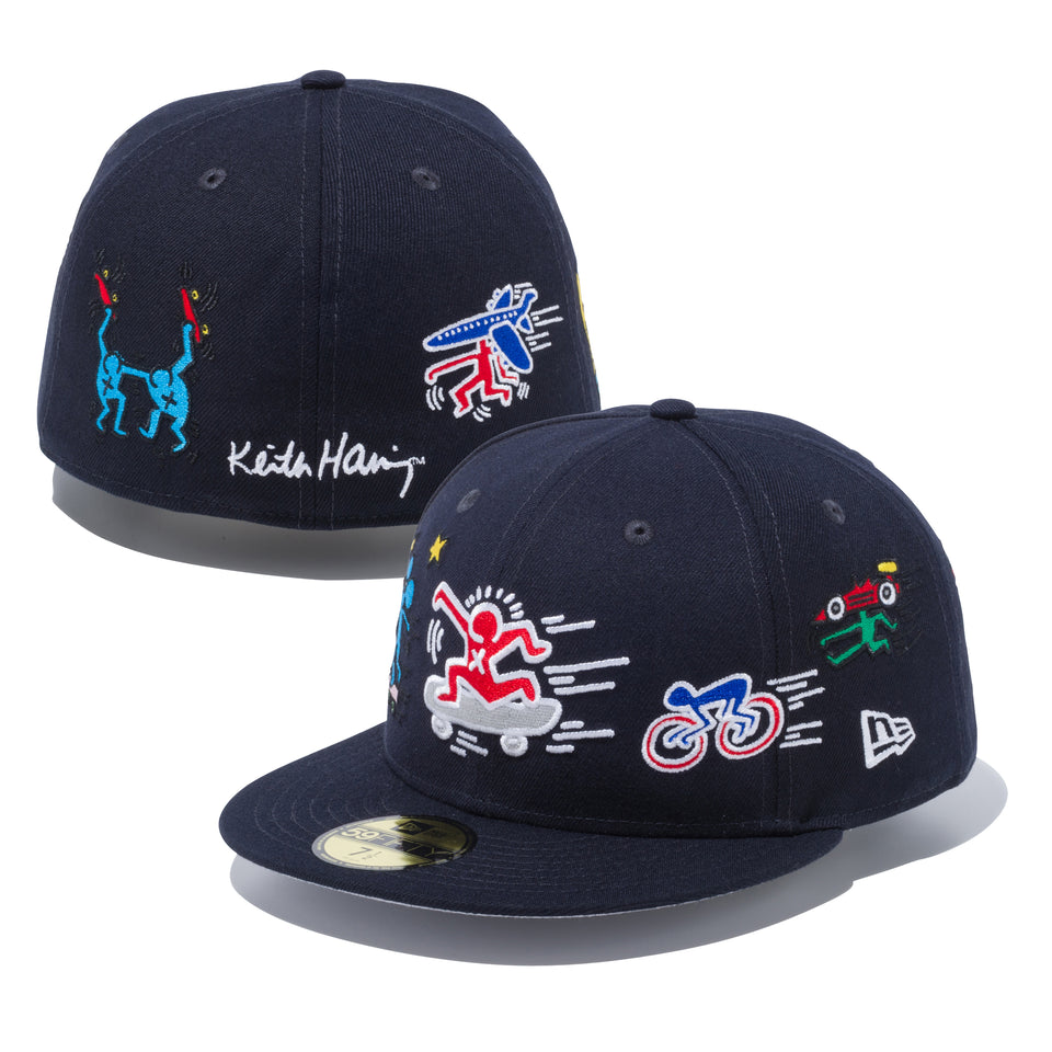 59FIFTY Keith Haring キース・へリング マルチ ネイビー