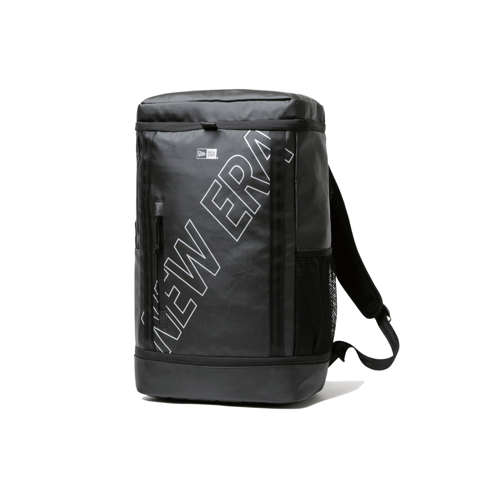 ボックスパック 32L プリントロゴ ブラック × リフレクトシルバー