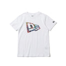 Youth 半袖 コットン Tシャツ タイダイチェッカー フラッグロゴ ホワイト