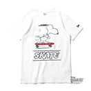 Youth 半袖 コットン Tシャツ PEANUTS ピーナッツ スヌーピー スケートボード ホワイト