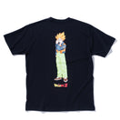 半袖 コットン Tシャツ DRAGON BALL Z ドラゴンボール 悟空 瞬間移動 ブラック レギュラーフィット
