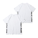 半袖 コットン Tシャツ バーチカル サイドロゴ NEW ERA ホワイト リラックスフィット