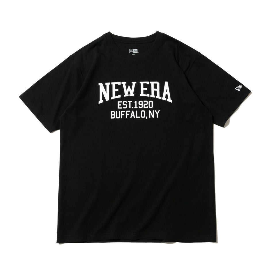 半袖 コットン Tシャツ アーチロゴ ブラック × ホワイト リラックスフィット