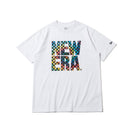 半袖 パフォーマンス Tシャツ タイダイチェッカー スクエアニューエラ ホワイト