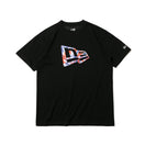 半袖 パフォーマンス Tシャツ タイダイ フラッグロゴ ブラック