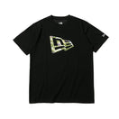 半袖 パフォーマンス Tシャツ ボタニカル フラッグロゴ ブラック