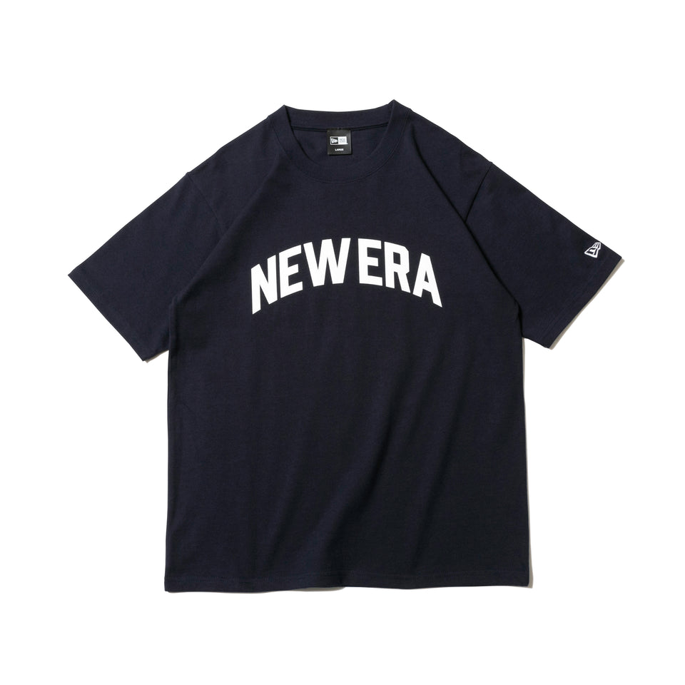 半袖 コットン Tシャツ ヘビーウェイト アーチロゴ NEW ERA ネイビー