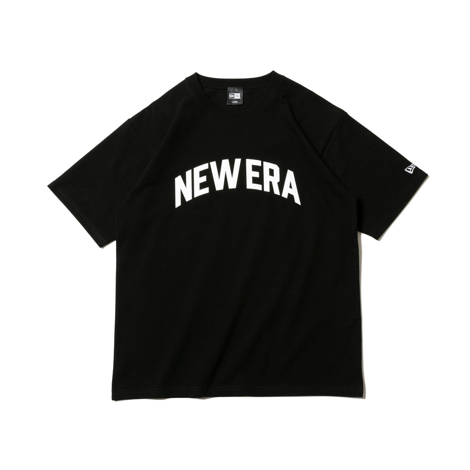 半袖 コットン Tシャツ ヘビーウェイト アーチロゴ NEW ERA ブラック