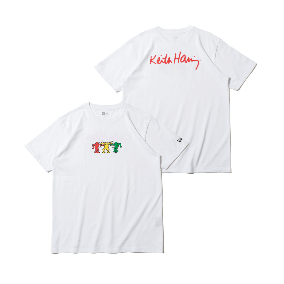 半袖 コットン Tシャツ Keith Haring キース・へリング 3メンズ ホワイト レギュラーフィット