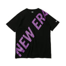 半袖 コットン Tシャツ ズームアップニューエラ ブラック × パープル レギュラーフィット