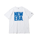 半袖 コットン Tシャツ スクエアニューエラ ホワイト × ブルー レギュラーフィット