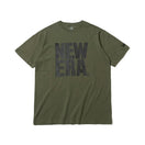 半袖 コットン Tシャツ スクエアニューエラ オリーブ × ブラック レギュラーフィット