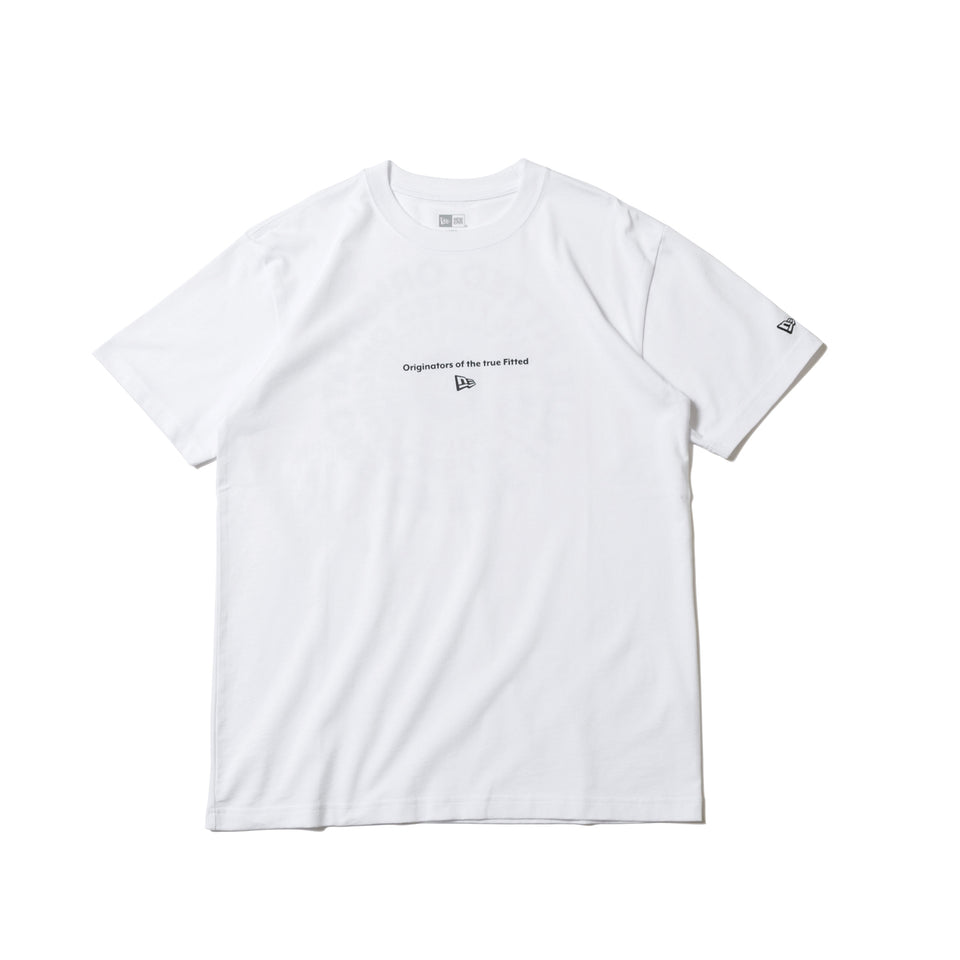 半袖 コットン Tシャツ Originators of the True Fitted ホワイト × ブラック レギュラーフィット