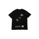 半袖 コットン Tシャツ オールオーバー マルチロゴ ブラック レギュラーフィット | NEW ERA ニューエラ公式オンラインストア