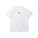 半袖 コットン Tシャツ フラッグロゴミニ ホワイト × ブルー レギュラーフィット