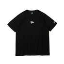 半袖 コットン Tシャツ フラッグロゴミニ ブラック × ホワイト レギュラーフィット