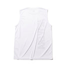 テック タンクトップ バーチカルロゴ ホワイト × ブラック 【 Performance Apparel 】