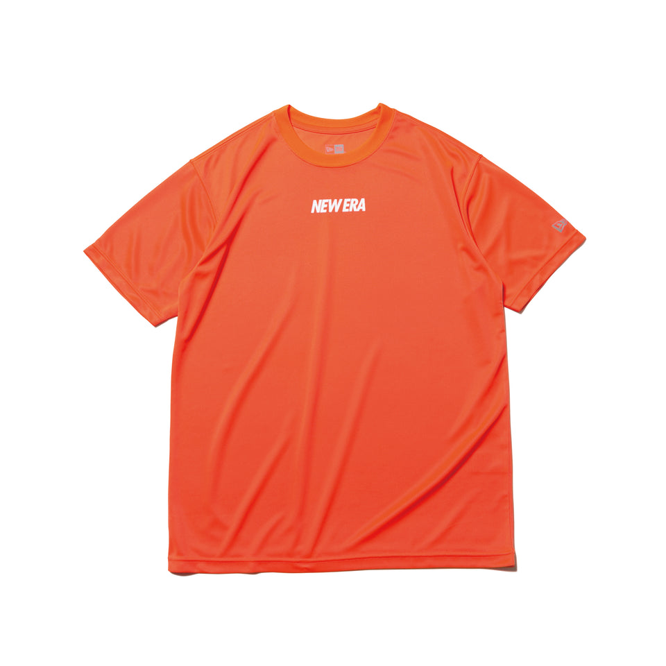 半袖 テック Tシャツ ミニロゴ NEW ERA ネオンレッド 【 Performance Apparel 】