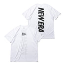 半袖 ラッシュ Tシャツ リア バーチカルロゴ NEW ERA ホワイト 【 Performance Apparel 】