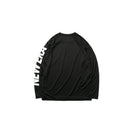 長袖 テックTシャツ スリーブロゴ ブラック × ホワイト 【 Performance Apparel 】 