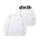 長袖 パフォーマンスTシャツ ズームアップロゴ ホワイト × ブラック 【 Performance Apparel 】 