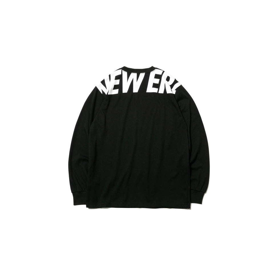 長袖 パフォーマンスTシャツ ズームアップロゴ ブラック × ホワイト 【 Performance Apparel 】 