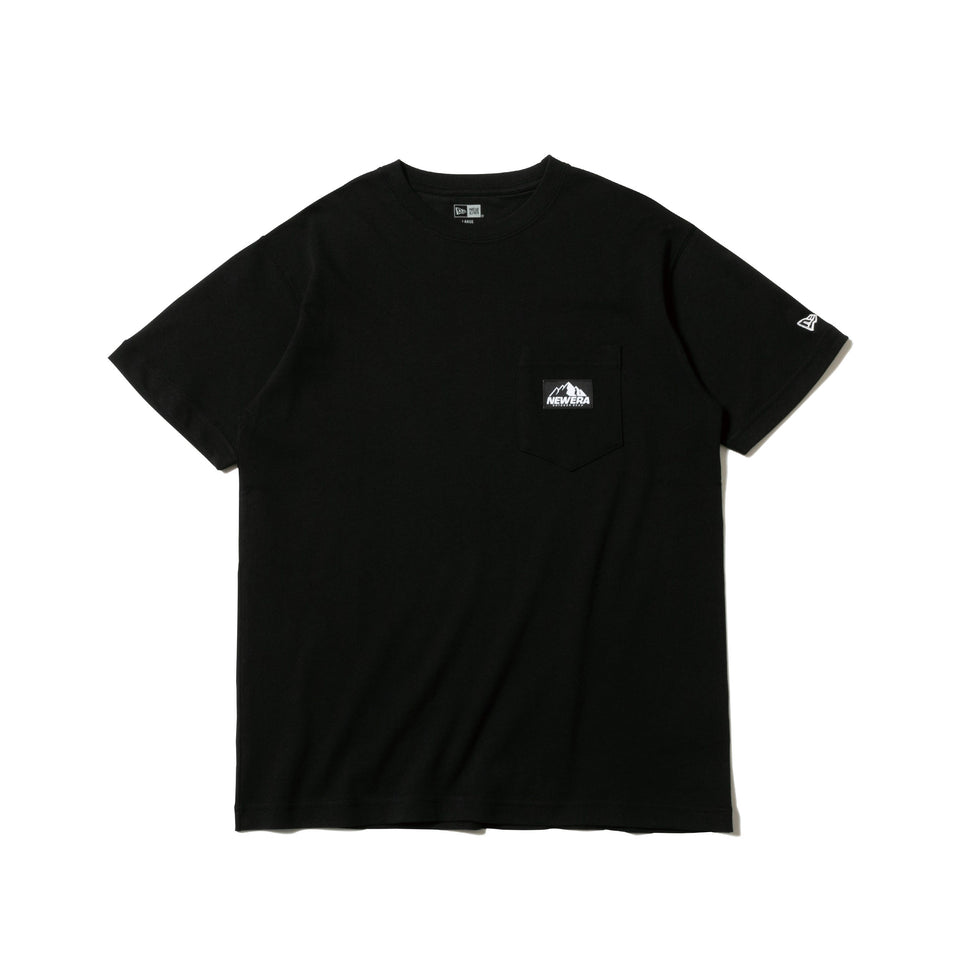 半袖 コットン ポケット Tシャツ ニューエラ アウトドアギア ブラック 【ニューエラ アウトドア】