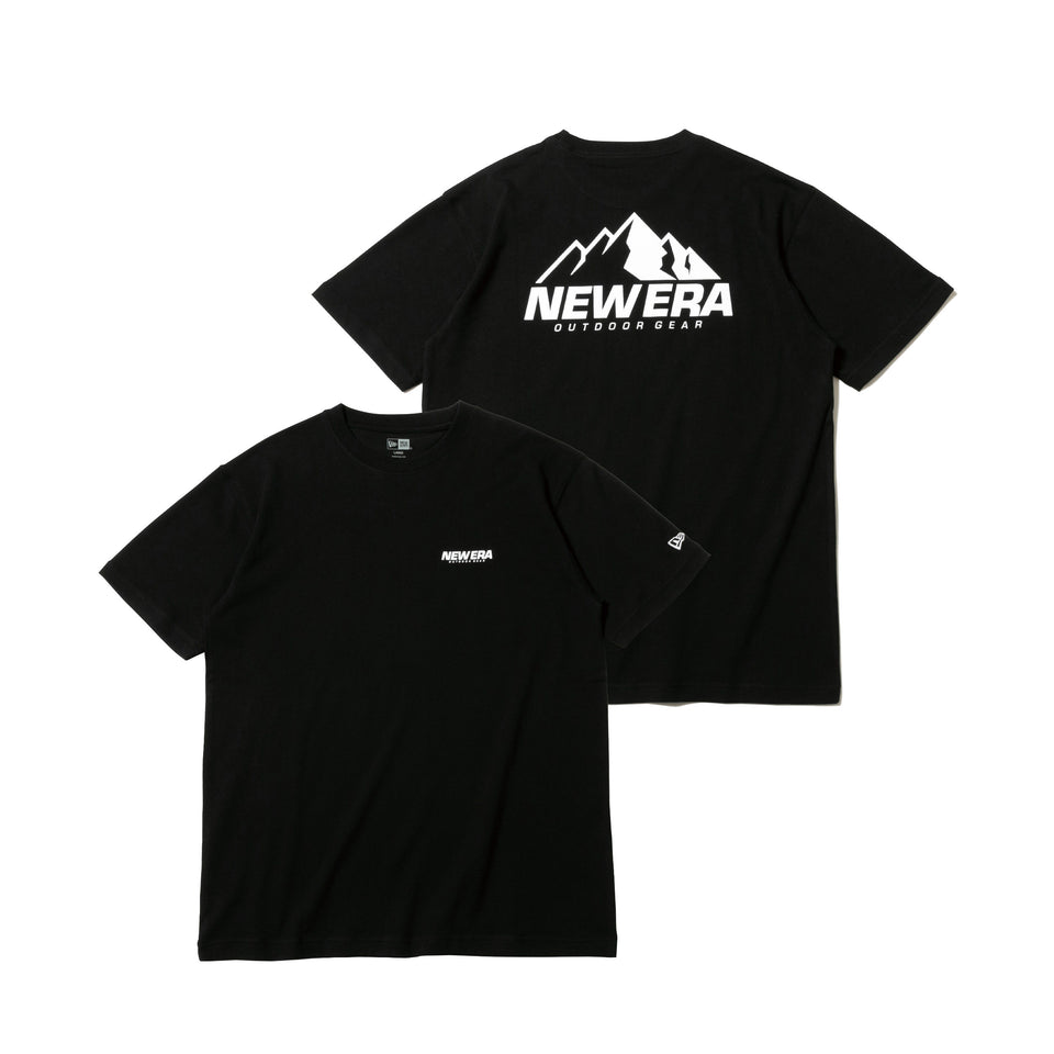 半袖 コットン Tシャツ ニューエラ アウトドアギア ブラック レギュラーフィット 【ニューエラアウトドア】