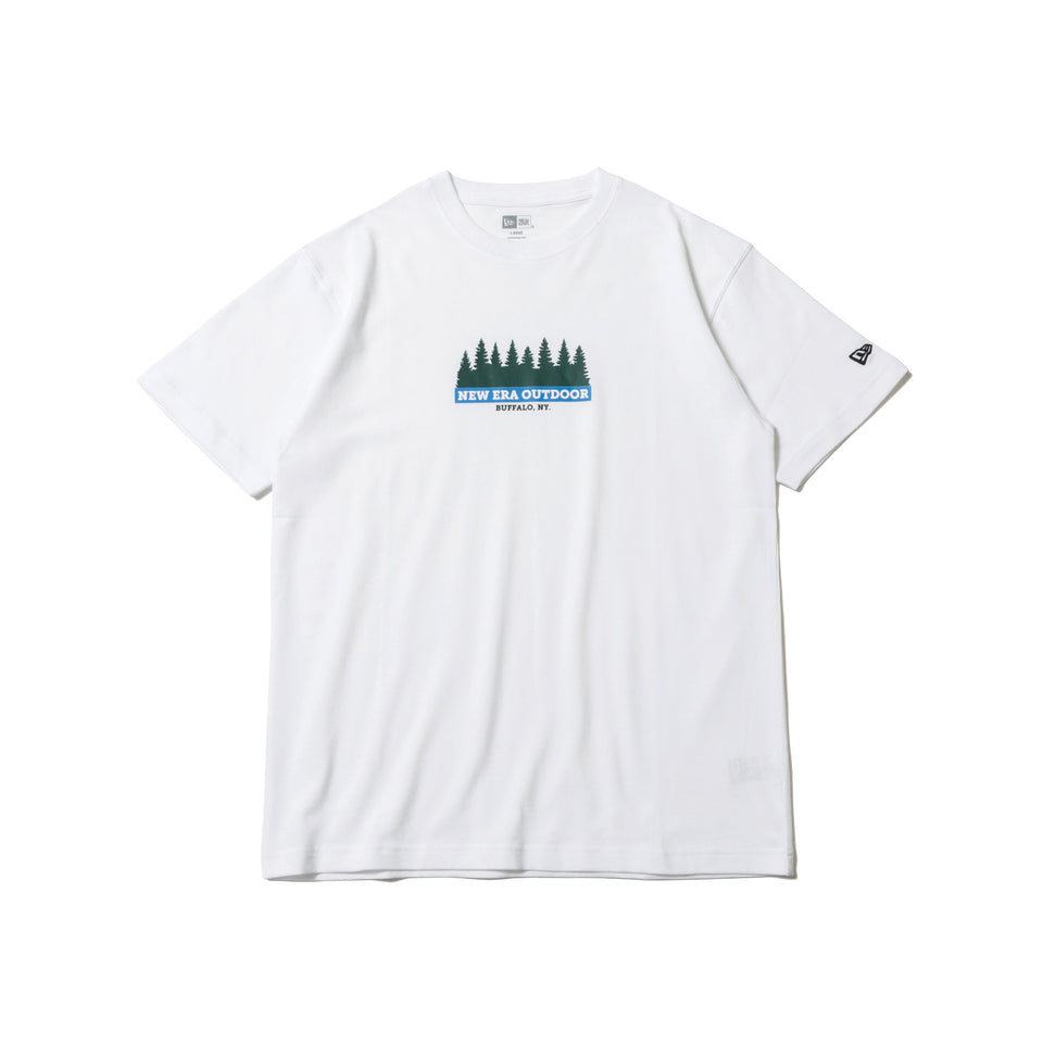 半袖 コットン Tシャツ レイクサイド ホワイト レギュラーフィット 【ニューエラアウトドア】
