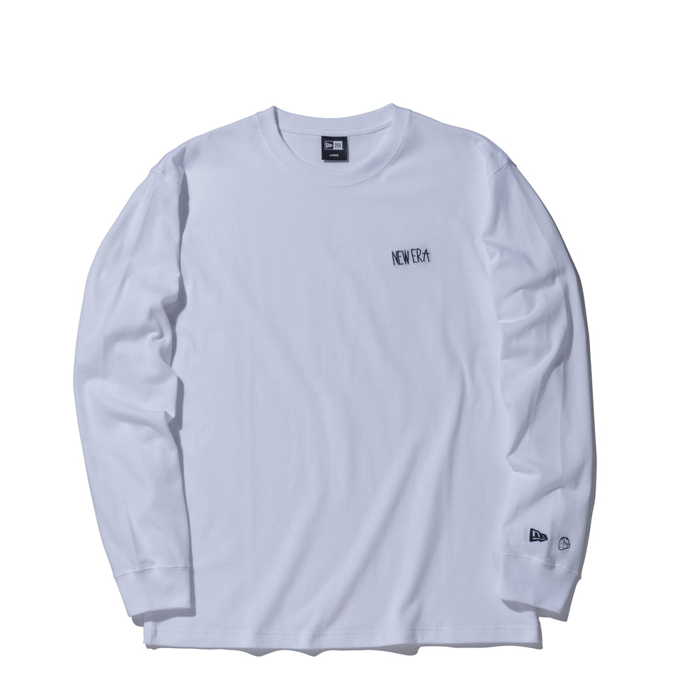 長袖 コットン Tシャツ AI TAKAHASHI 高橋愛 NEW ERA ホワイト レギュラーフィット