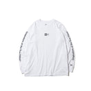 長袖 コットン Tシャツ Originators of the True Fitted ホワイト × チャコールグレー リラックスフィット