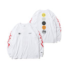 長袖 コットン Tシャツ Taro Okamoto 岡本太郎 太陽の塔 マルチ ホワイト リラックスフィット