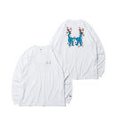 長袖 コットン Tシャツ Keith Haring キース・へリング スケーター ホワイト レギュラーフィット