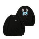 長袖 コットン Tシャツ Keith Haring キース・へリング スケーター ブラック レギュラーフィット