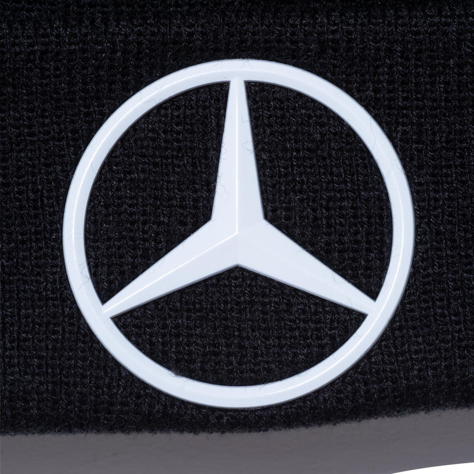 ポンポンニット Mercedes-Benz EQ FORMULA E TEAM ロゴ ウーブンラベル ブラック