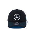 9FORTY Mercedes-Benz EQ FORMULA E TEAM ロゴ ウーブンラベル ブラック