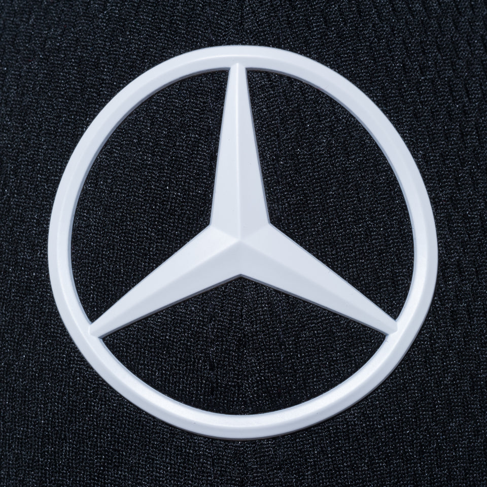9FORTY Mercedes-Benz EQ FORMULA E TEAM ロゴ ウーブンラベル ブラック