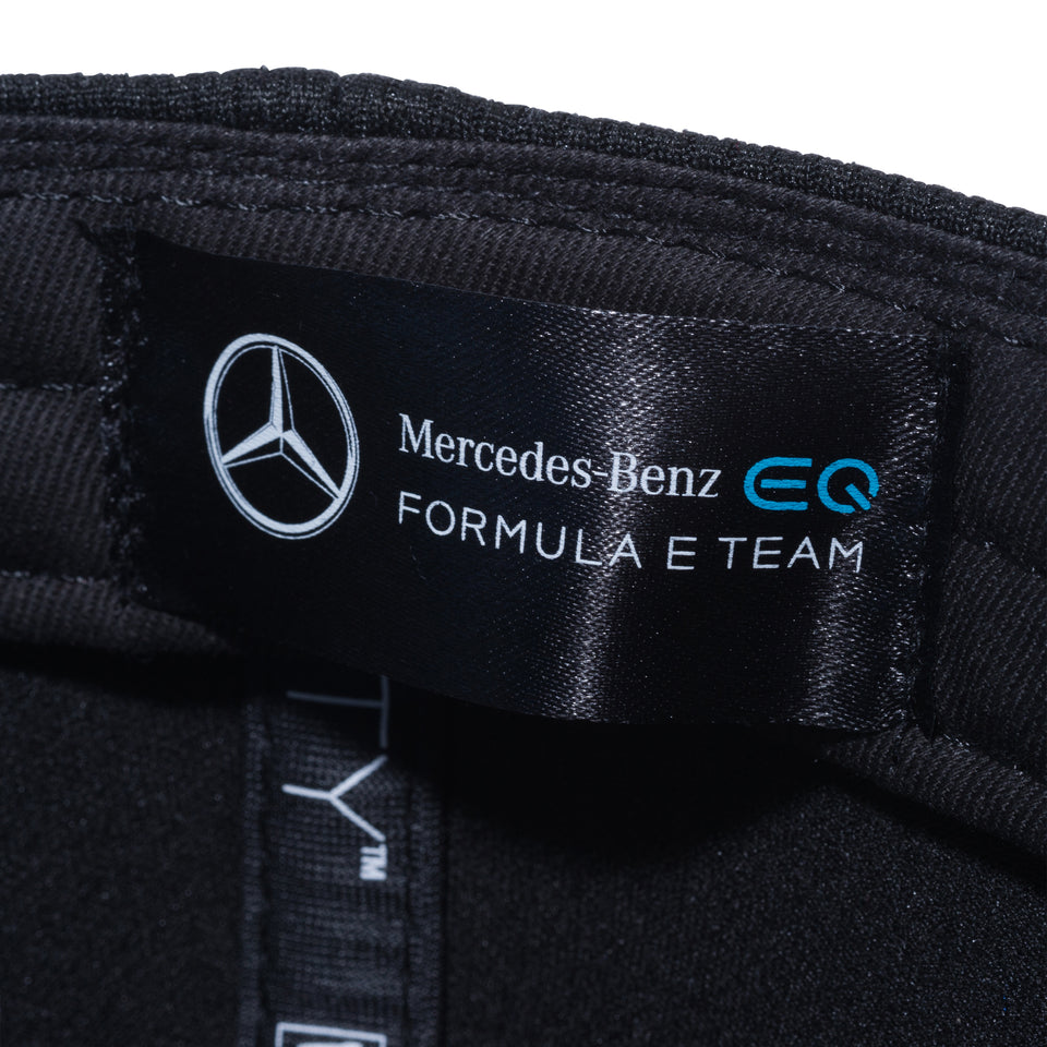 9FORTY Mercedes-Benz EQ FORMULA E TEAM ロゴ ウーブンラベル ブラック