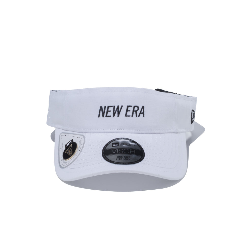 【ゴルフ】 サンバイザー ストレッチ コットン ウォッシャブル NEW ERA ホワイト
