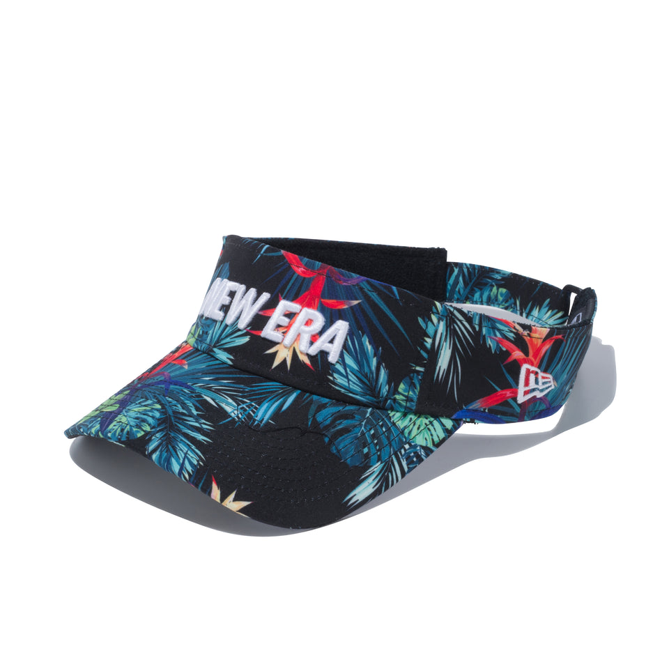 サンバイザー ボタニカル NEW ERA ブラックボタニカル