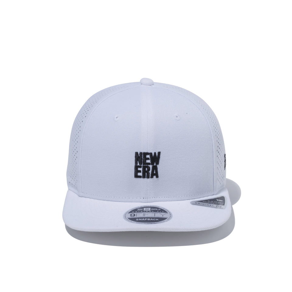 【ゴルフ】 9FIFTY Original Fit レーザーパフォーテッド スクエアロゴ ホワイト