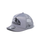 9FORTY A-Frame トラッカー ショートバイザー フルメッシュ マウンテンロゴ グレー × ブラック | NEW ERA ニューエラ公式オンラインストア