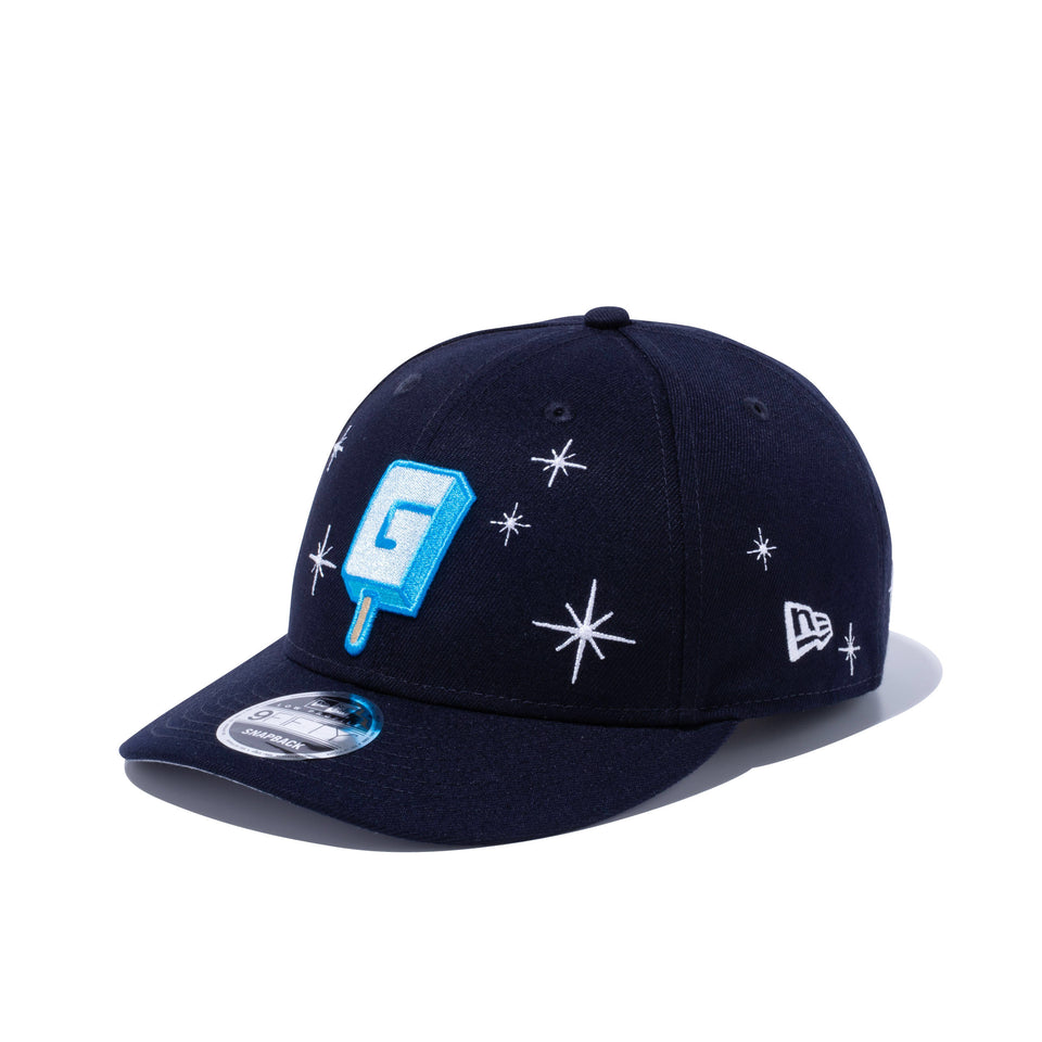 LP 9FIFTY ガリガリ君 Gロゴ ネイビー グレーアンダーバイザー | NEW ERA ニューエラ公式オンラインストア