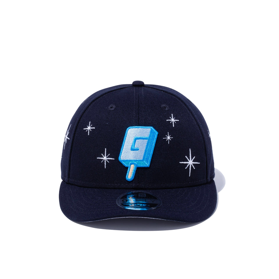 LP 9FIFTY ガリガリ君 Gロゴ ネイビー グレーアンダーバイザー | NEW ERA ニューエラ公式オンラインストア