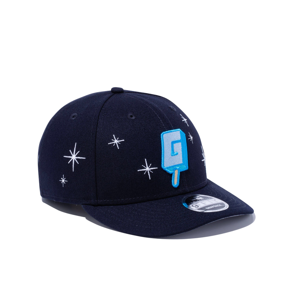 LP 9FIFTY ガリガリ君 Gロゴ ネイビー グレーアンダーバイザー | NEW ERA ニューエラ公式オンラインストア