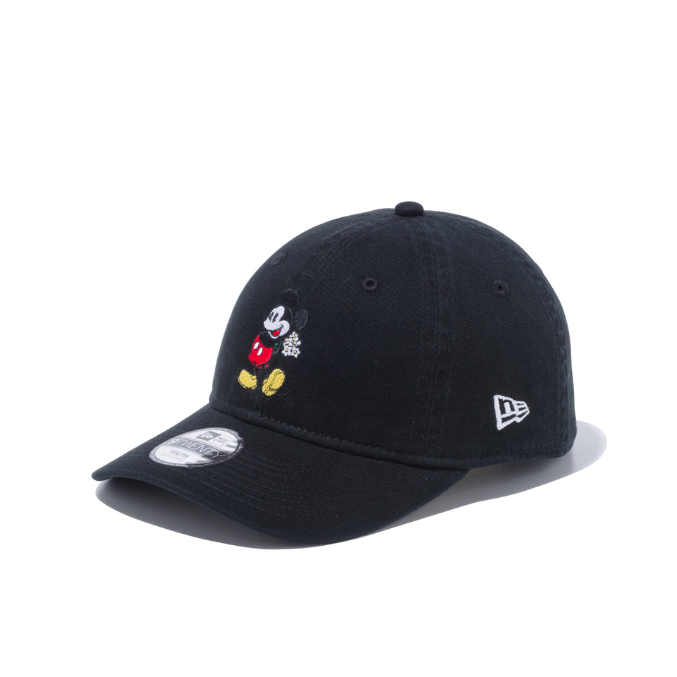 Youth 9TWENTY ディズニー バレンタイン ミッキーマウス フラワー ブラック