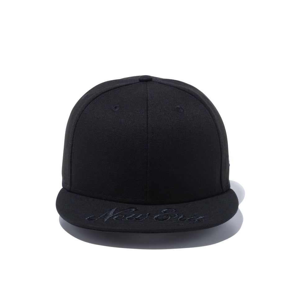 9FIFTY バイザーロゴ New Era ブラック × ブラック