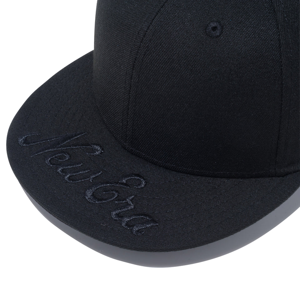 9FIFTY バイザーロゴ New Era ブラック × ブラック